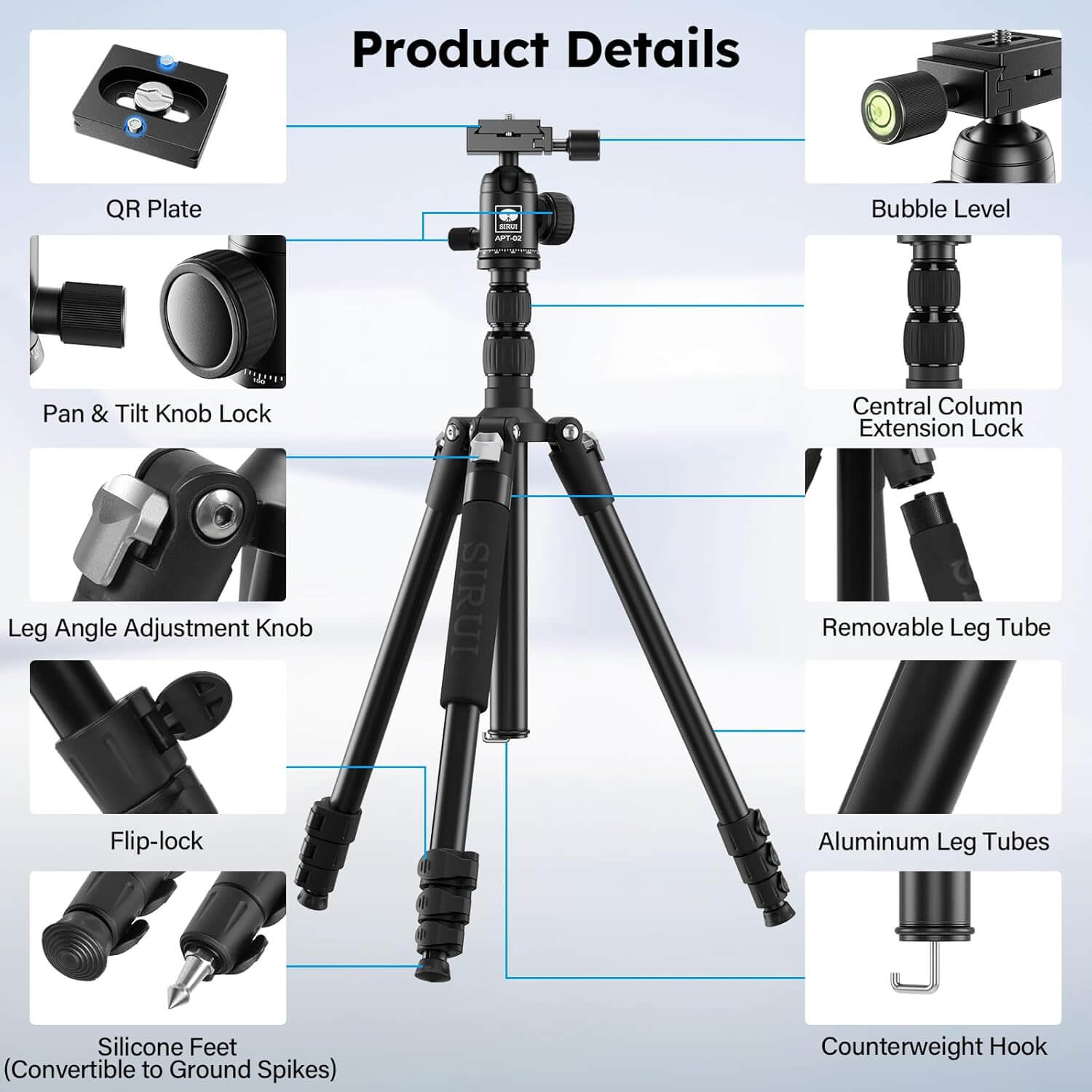 SIRUI Camera Tripod & Monopod Stand APT-02