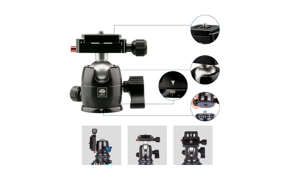 SIRUI AM-225 Carbon Fiber Small Tripod with B-00K Ball Head