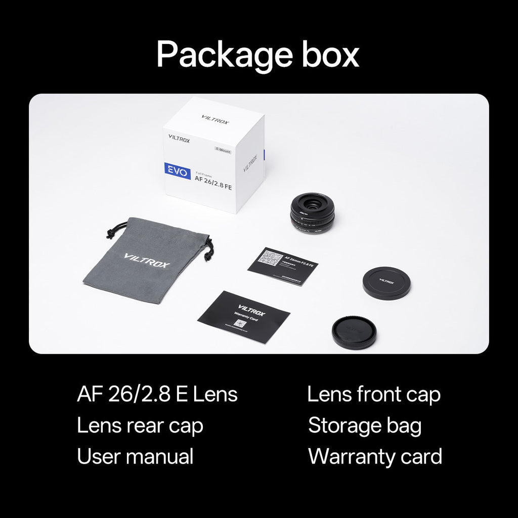 Viltrox AF 26mm F2.8 EVO Full-Frame Lens for Sony E-Mount
