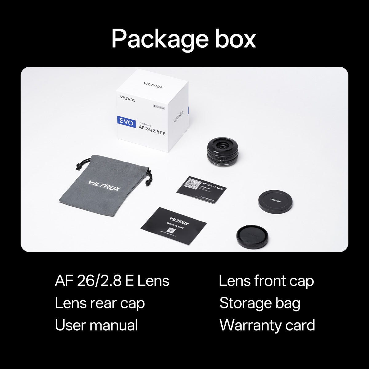 Viltrox AF 26mm F2.8 EVO Full-Frame Lens for Sony E-Mount