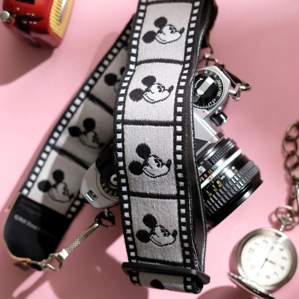 True Vintage: 1980s Mickey Mouse Film Reel Camera Strap