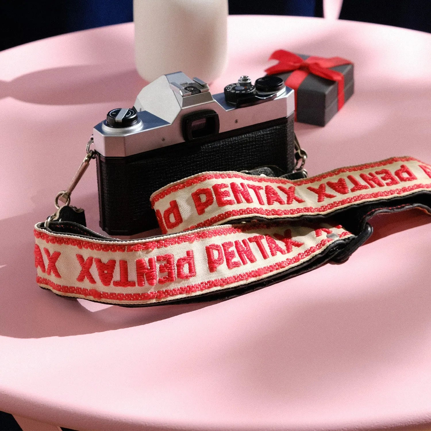 True Vintage: 1980s Pentax Embroidered Camera Strap