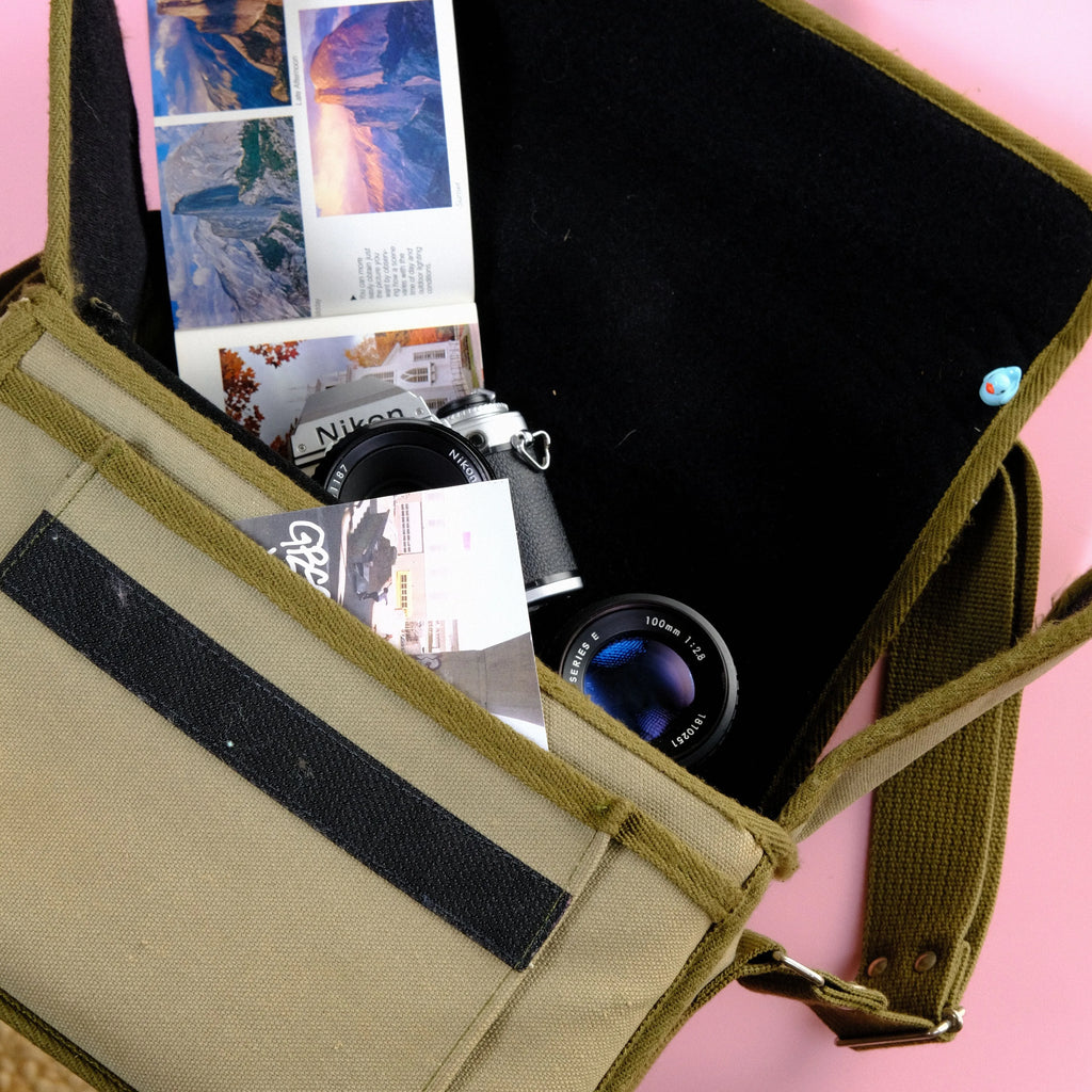 True Vintage: Nikon Canvas Messenger Camera Bag (1978)